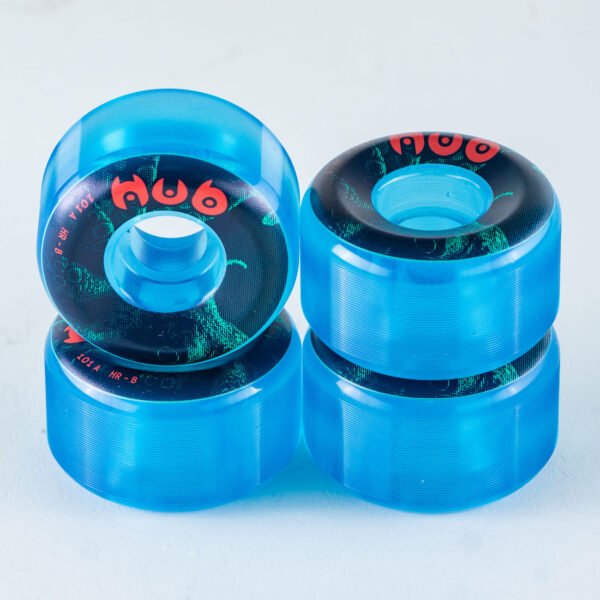 Ruedas Hub  azul cristalino "pulpo" 54mm