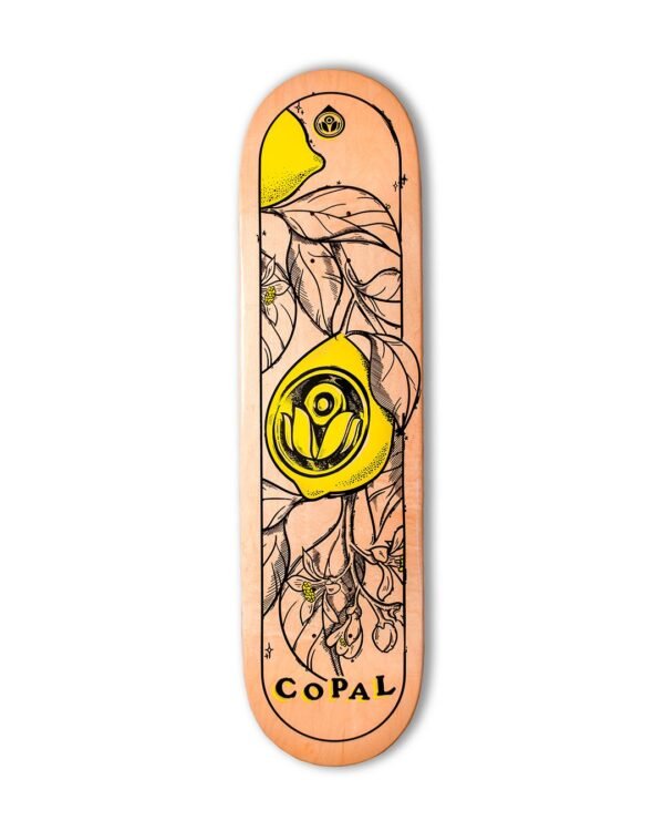 Tabla Copal Flores Logo Amarillo